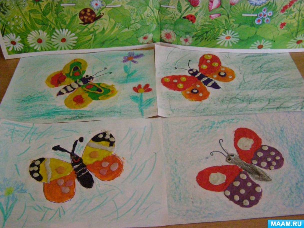 Майстер-клас Метелики на лузі для дітей 5 років