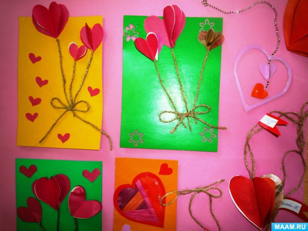 Продуктивна діяльність старших дошкільників «Серцеві валентинки» в подарунок близьким людям