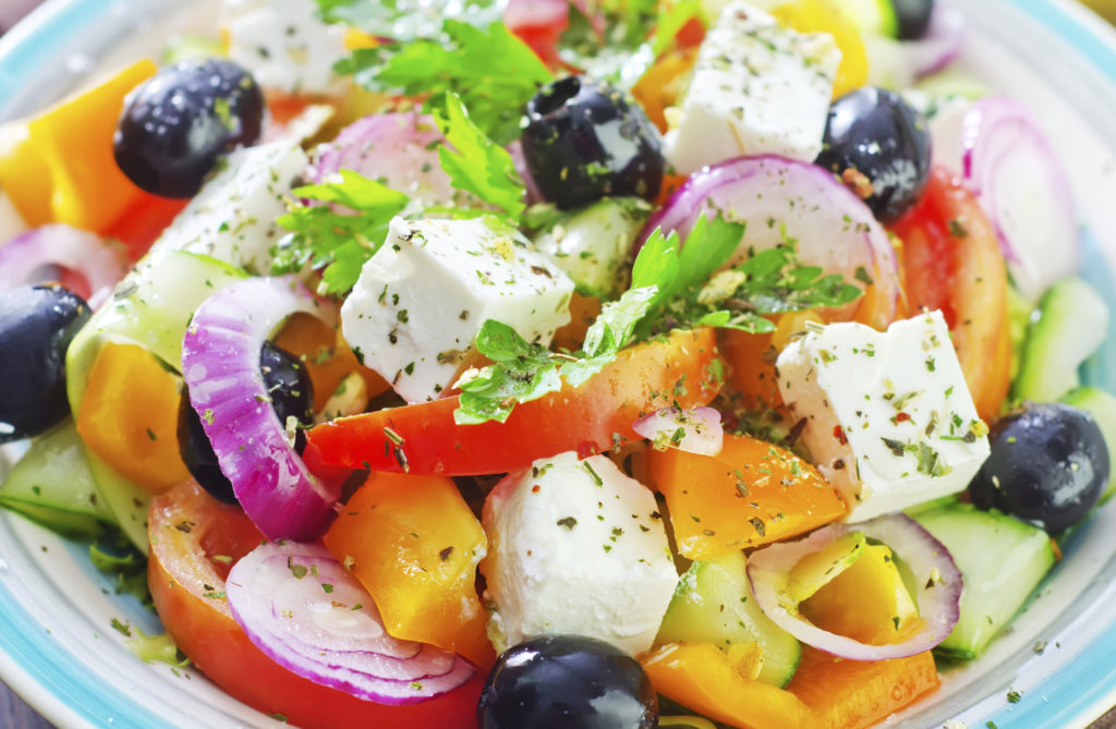 Рецепт грецького салату з сиром фетакса