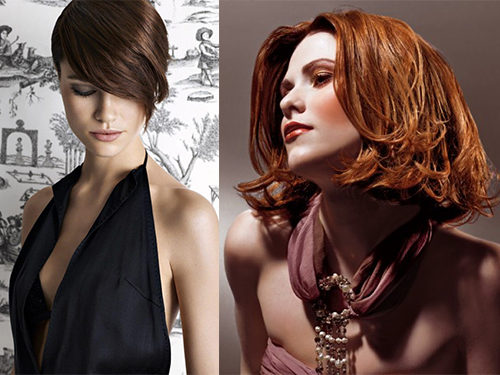 Зачіски до довгої сукні з глибоким декольте або V - подібним вирізом припускають, що волосся повинне бути підібрані в високу зачіску або мати   коротку стрижку
